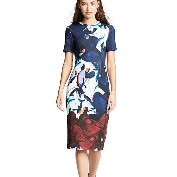 Yigal Azrouel Printed Scuba Dress Sold Out - Picture 7 of 8